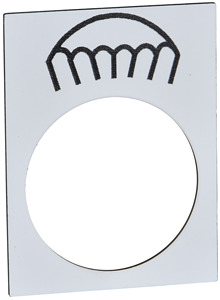 Symbolschild Langsam Langsam weiss
