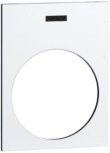 Symbolschild Ein weiss