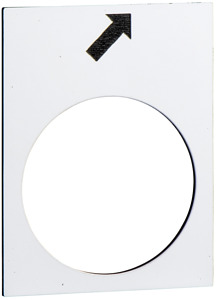 Symbolschild Fahrwerk rechts schwarz