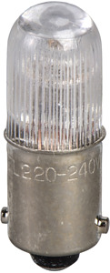 Glimmlampe Ba9s 220/240V WS