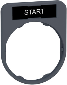Schildträger 40x50mm, mit Schild ST ART, für Harmony 30mm