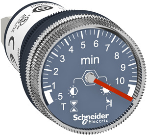 Timer/Zeitrelais für Fronteinbau 22 mm 24VDC 0,5min bis 10min