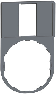 SCHILDTRÄGER 30X50MM 22MM GR