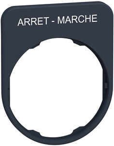 Schildträger 40x50mm, mit Beschrift ung ARRET-MARCHE, für Harmony 30mm