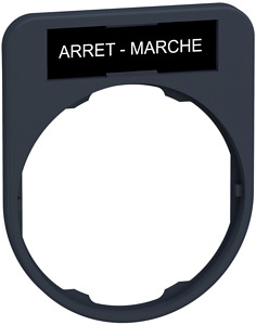 Schildträger 40x50mm, mit Schild AR RET-MARCHE, für Harmony 30mm