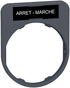Schildträger 40x50mm, mit Schild AR RET-MARCHE, für Harmony 30mm, in grau