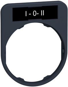 Schildträger 40x50mm, mit Schild I- 0-II, für Harmony 30mm