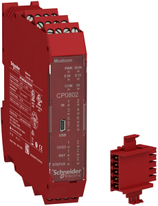 CPU modularer Sicherheitscontroller , 8E, 2A, Schraubkl, Rückwand-Busst