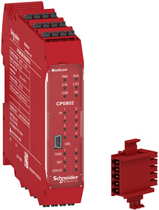 CPU modularer Sicherheitscontroller , 8E, 2A, Federzugkl, Rückwand-Buss