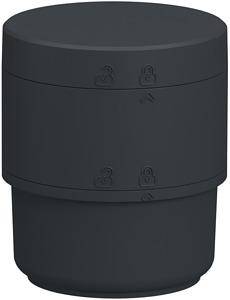 Basis-Element LED modular dunkelgr. 70mm 5Ebenen AC/DC:24V IP66