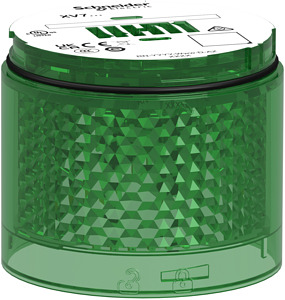 Leuchtelement grün LED modular 70mm Dauerlicht AC/DC:24V IP66