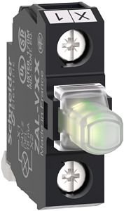 Hilfsschalterblock LED Modul 24V weiss