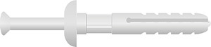 Schlagdübel m. Kunststoffnagel Dm.6 mm,L:60/30mm, VE=100Stk.