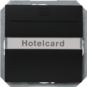 DELTA i-system Hotelcard-Schalter beleuchtet Fenster und Schriftfeld soft