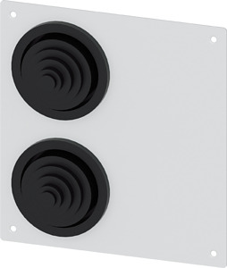 Alpha 1250 DIN Flanschplatte Alpha 1250 DIN Flanschplatte mit 2 x Gum