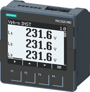 SENTRON Power Monitoring PAC3220 MID Fronteinbau 690/400V 5A 100