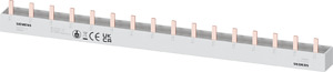 Stift-Sammelschiene 10qmm 16TE 4ph. schneidbar FI 4P N rechts