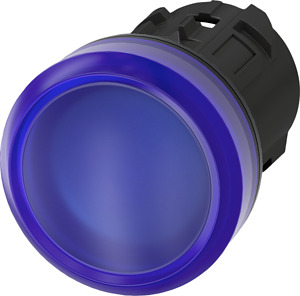 LEUCHTMELDER, BLAU Leuchtmelder, 22mm, rund, Kunststoff, bl