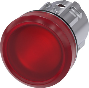 LEUCHTMELDER, ROT Leuchtmelder, 22mm, rund, Metall, hochgl