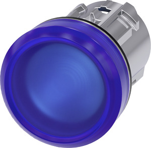 LEUCHTMELDER, BLAU Leuchtmelder, 22mm, rund, Metall, hochgl