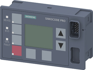 Bedienbaustein Display SIMOCODE pro V Einbau in Schaltschranktür