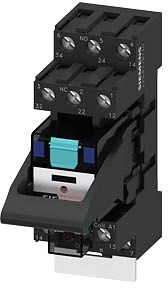 Steckrelais DC24V 3 Wechsler LED-Modul rot