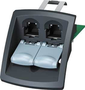 Modular Outlet IE FC RJ45 Pack=4Stück