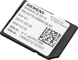 SINAMICS S210 SD-Card 8 GByte inkl. Lizenzierung Certificate of License auf