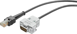 SIMATIC RF MV Steckleitung PUR sub- D/RJ50 gewendelt 5m