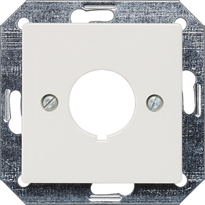 Einbaubefehlsgeräte-Abdeckplatte DELTA i-system titanweiss d=22,5mm