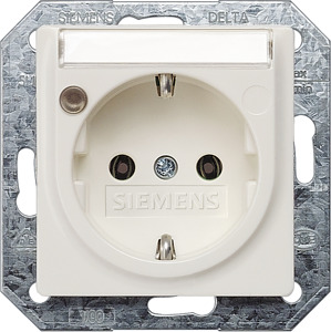SCHUKO-Steckdose 10/16A DELTA i-system titanweiss