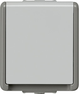 Schuko-Steckdose 1-fach DELTA fläche AP IP44 16A 250V
