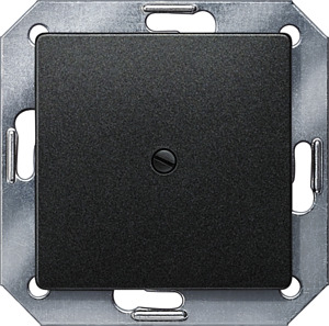 Blindplatte 55x55mm DELTA carbonmetallic