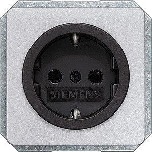 SCHUKO-Steckdose 16A DELTA profil si/sw m.erhöh.Berühr.schutz