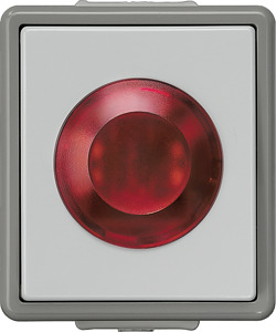 Lichtsignal mit Glimmlampe DELTA fläche AP IP44 250V