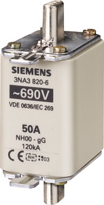 NH00-Sicherungseinsatz 40A GL/GG 690VAC 250VDC mit Stirnmelder