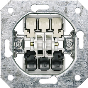 Doppel-Taster-Geräteeinsatz DELTA UP 10A 250V 1S 1 Wechsler