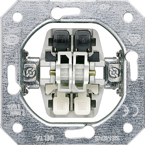 DELTA UP-Doppeltaster 10A 2 Schliesser ohne Krallen 250V