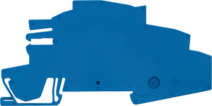 Auflagebock B=2mm f.INSTA-Durchgangskl. 2,5qmm blau