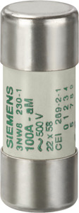 Zylinder-Sicherung 16A a.m. 22x58mm 500V franz.Norm