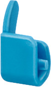 Satz Endkappen links/rechts f.Stiftsammelschienen 5ST3 76. blau