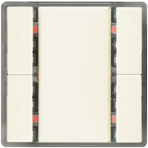 GAMMA instabus Taster 2-fach UP 222/2 DELTA i-system titanweiss