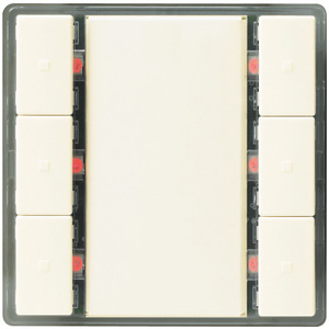 GAMMA instabus Taster 3-fach LED UP 223/3 DELTA i-system titanws