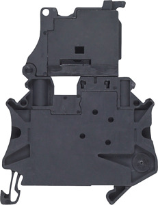 Sicherungsklemme LED 10-30V Schraubanschluss 4,0qmm schwarz