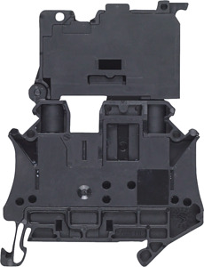 Sicherungsklemme Breite 6,2mm Schraubanschluss 4,0qmm schwarz