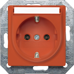 SCHUKO-Steckdose 10/16A DELTA i-system orange