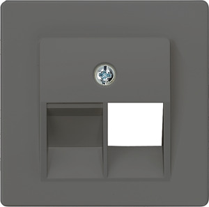 UAE-Abdeckplatte CAT.3 1-fach DELTA carbonmetallic