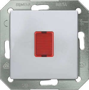 Lichtsignal 250V DELTA alu-metallic Fenster rot