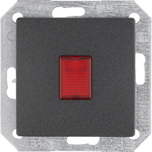 Lichtsignal 250V DELTA carbon-metallic Fenster rot