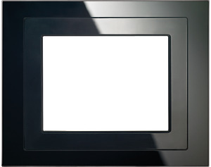 GAMMA instabus Design-Rahmen f.Touch Panel Glas schwarz